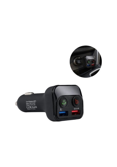 Pm-24634 Bluetooth 5.0 32 Gb Led Ekran Usb/bt/tf/çift Usb 3.4 Amper Fm Transmitter