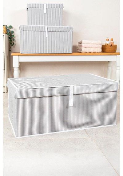 Büyük Boy Hurç Kartonlu 70x40x30 Cm Gri - 924032531 Gri