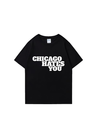 Flood Of Style Şef Keef Chicago Sen Hates Aynı Stil T-shirt Erkek Kadın Rap Moda Hip Hop Büyük Boy Stre Siyah