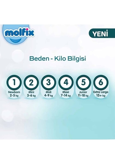 Molfix Premium Bebek Bezi Beden:5 11-18 KG Junior 66adet Ultrafrst 5 Numara
