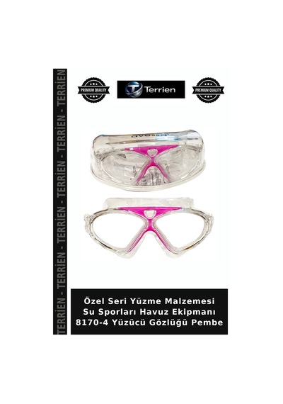 Özel Seri Yüzme Malzemesi Su Sporları Havuz Ekipmanı 8170-4 Yüzücü Gözlüğü Pembe