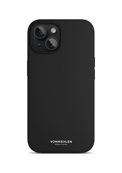 Vonmahlen Apple Uyumlu iPhone 15 Plus Magsafe Silikon Kılıf Siyah