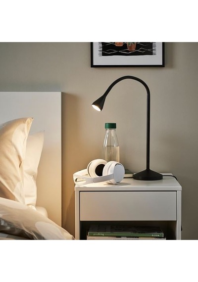 Ikea Nävlınge Çalışma Lambası, Siyah, 52 Cm