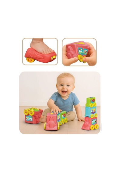 04075 Yumuşak Aktivite Treni 10pcs Mixed