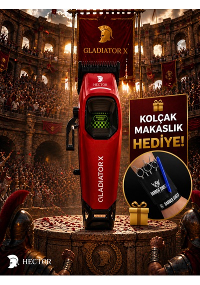 Hector Gladiator X Kırmızı Saç Kesme Makinesi