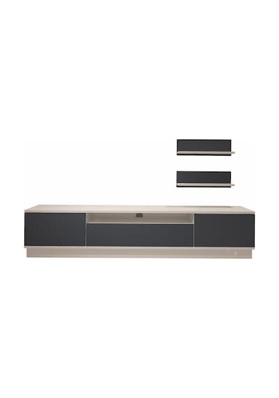Decoraktiv Trio 4s Mdf Tv Ünitesi Tv Sehpası Beyaz - Antrasit