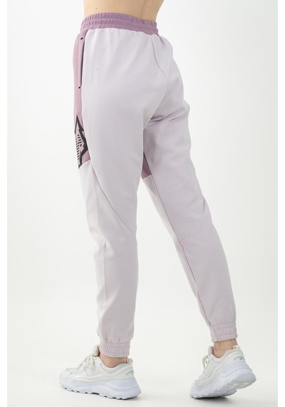 Maraton Sportswear Comfort Kadın Dönüşlü Paça Basic Açık Lila Pantolon 22028-açık Lila Açık Lila