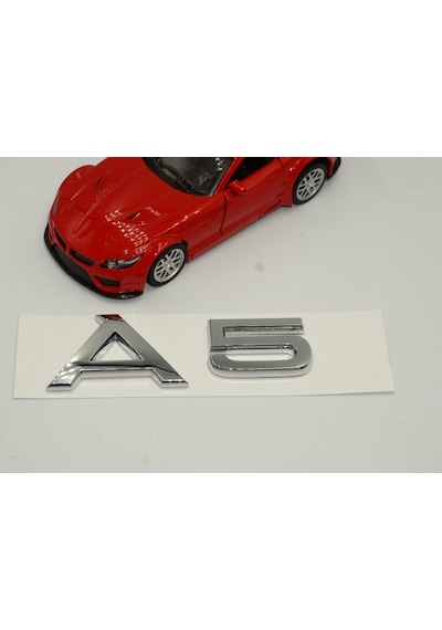 Audi A5 Bagaj Krom 3M Yazı Logo Gümüş Krom