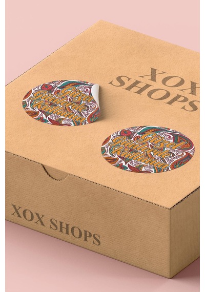 Desenli Güzel Günlerde Kullanın Sticker 3x3cm St2169 Çok Renkli
