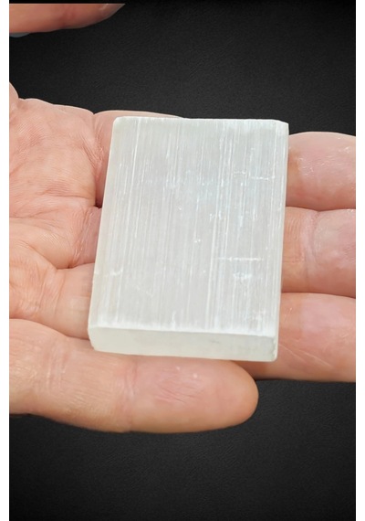 Doğal Beyaz Selenit Küçük Plaka 5 Cm 49-2