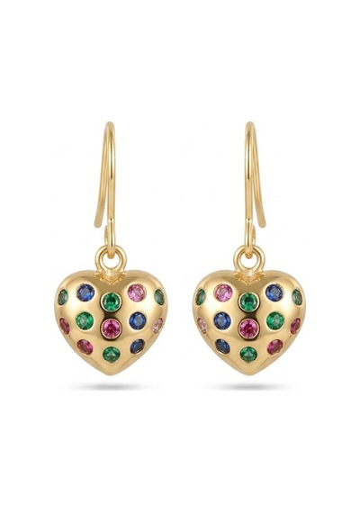 Xuping 14k Gold Rengi Kuyumcu İsçiligi Modern Tasarim Tas Detay Kararmaz Kadin Halka Küpe Krem - 926433105 Krem
