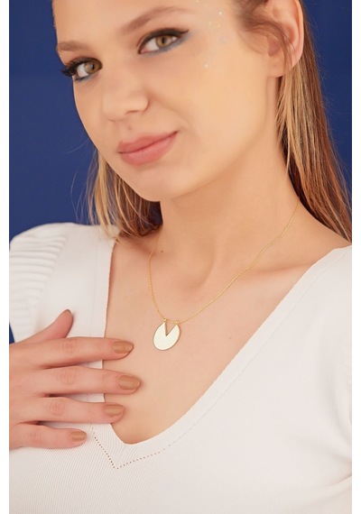 Dkmn Gümüş Pac-Man Sembol 925 Ayar Unisex Gümüş Kolye