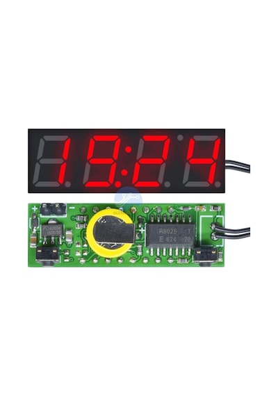 Ds3231 Dijital Saat + Termometre + Voltmetre Modülü