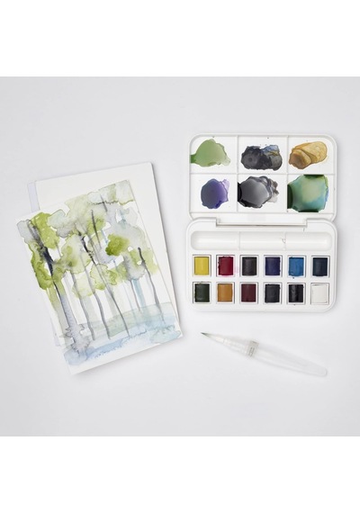Winsor Newton Cotman 12'li Pocket Brush Sulu Boya Seti Diğer