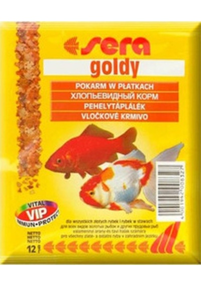 Sera Goldy Japon Ve Soğuksu Balıkları İçin Pul Poşet Yem 12G