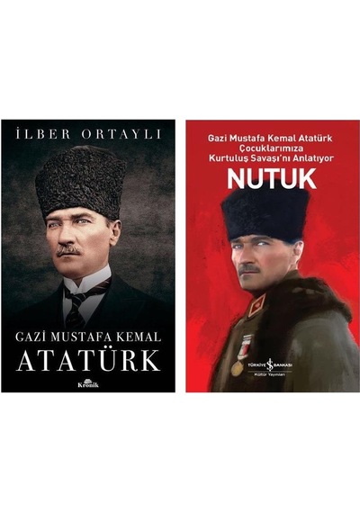 İlber Ortaylı Gazi Mustafa Kemal Atatürk + Gençler İçin Nutuk İş Bankası 2 Kitap