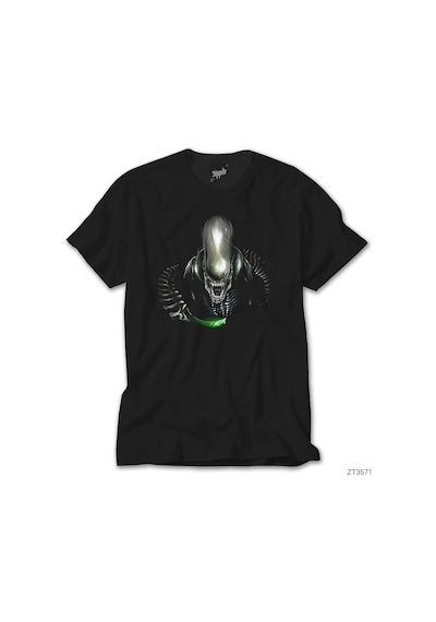 Warrior Aliens Siyah Tişört Siyah