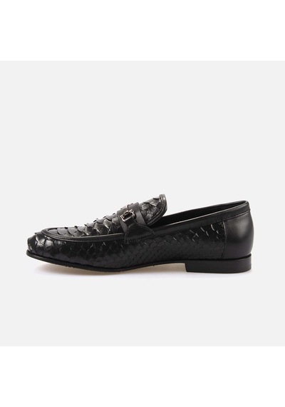 Mocassini Tokalı Erkek Loafer 56110 Siyah