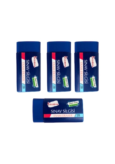Ticon 2b Sınav Silgisi 4 Adet Xxx Dust Free Toz Bırakmaz