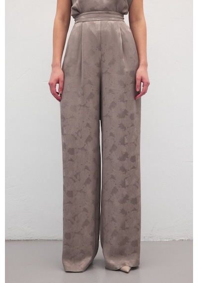 Sateen Camila Pantolon - Vizon-137189 Vizon