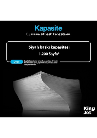 Kingjet Kyocera Uyumlu Tk-1240 2'li Paket Ecosys Pa2000w, Pa2001w Uyumlu Toner