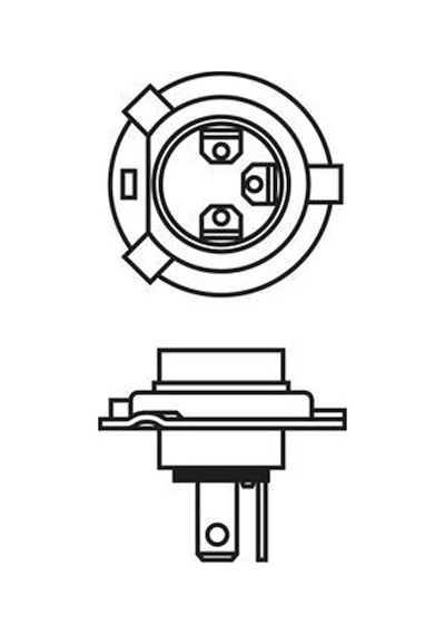 Bosch  24V H4 Ampul 75 70W 43T N11.3801