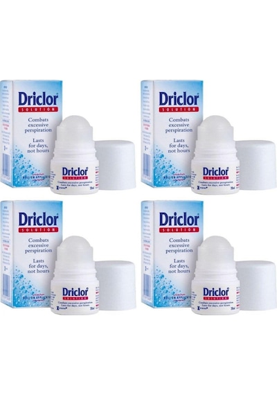 Driclor Solution Roll-On Deodorant 4 x 20 ML