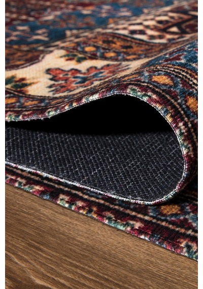Kilimista Efes 2304 Kolay Temizlenen Dekoratif Yıkanılabilir Balkon Salon Halısı Mutfak Halısı Kilim Yolluk Çok Renkli
