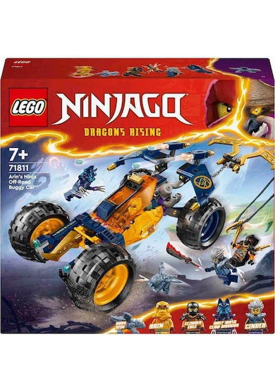 LEGO® NINJAGO Arin’in Ninja Arazi Buggy Arabası 71811 7+ Yaratıcı Oyuncak Yapım Seti - 267 Parça