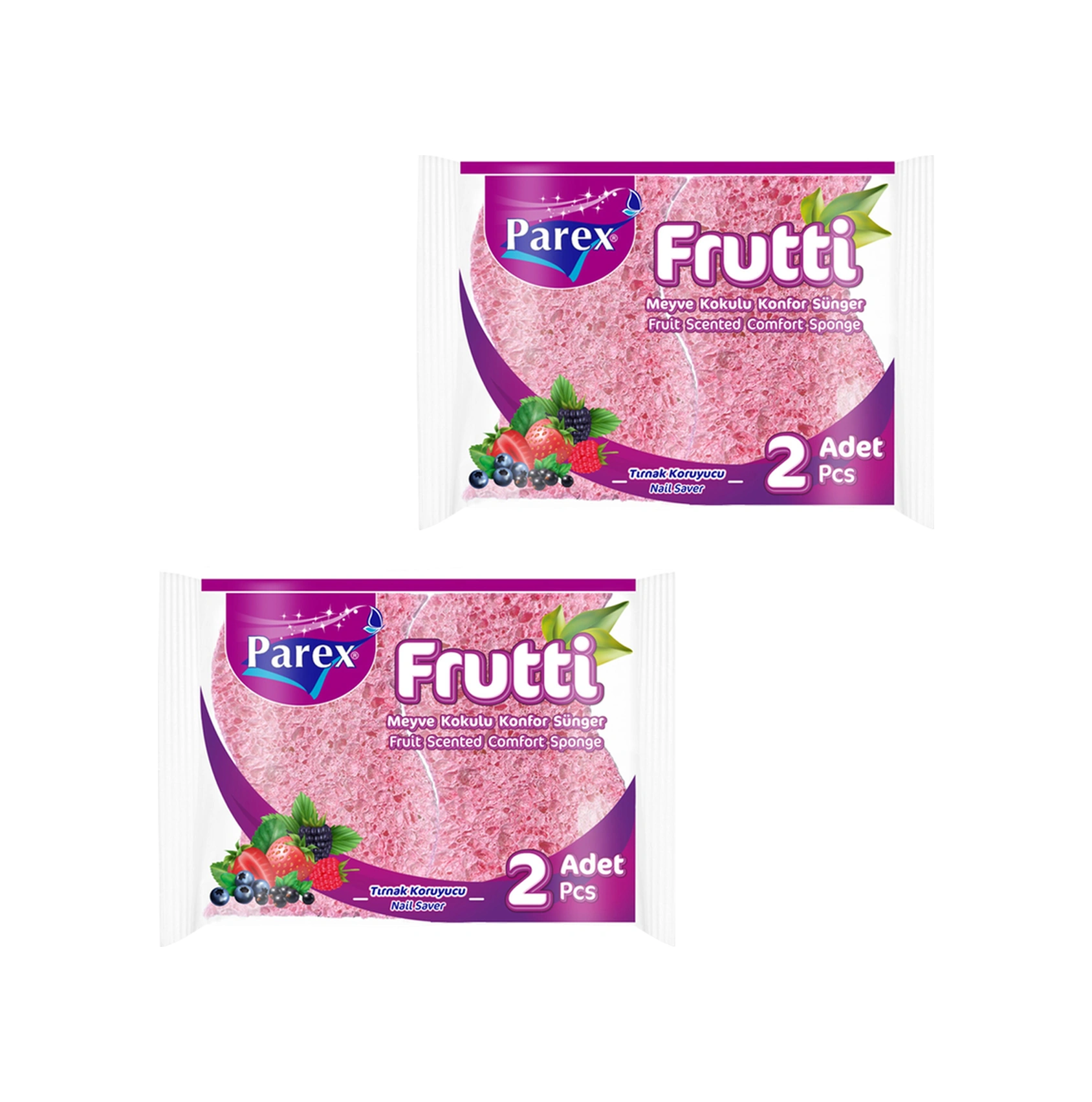 Frutti Kokulu Konfor 2 Li Sünger İkili Paket