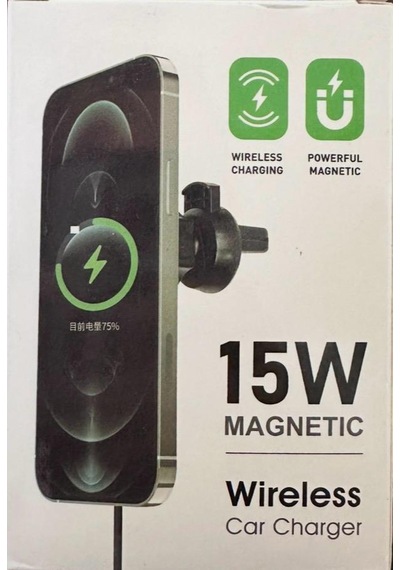 Apple Uyumlu 15w Magnetıc Wireless Araç Şarjı Araç Şarj Aleti