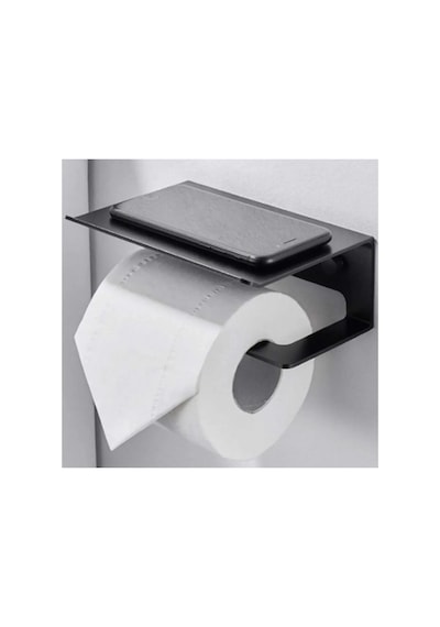 Buççin Online Mağaza Dekoratif Metal Banyo Wc Kağıt Rulo Peçetelik Tuvalet Banyo Peçete Askısı Metal Siyah Çok Renkli