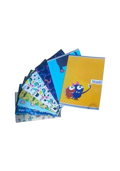 Pp Kapak A5 80 Yaprak Baskılı Kareli Defter 2 Adet