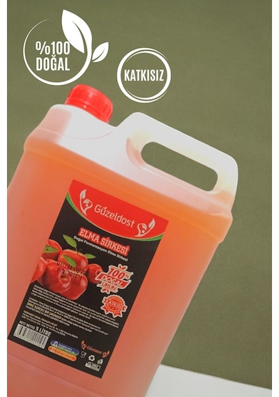 Elma Sirkesi 5 Litre Katkısız Ev Yapımı Saf Ve Doğal Lezzet