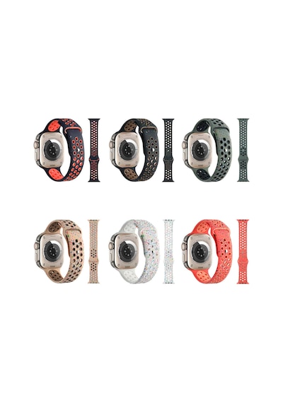 Watch Ultra 49mm Kordon Yeni Seri 2023 Krd-02 Uyumlu Strap Kayış F10t- Haki