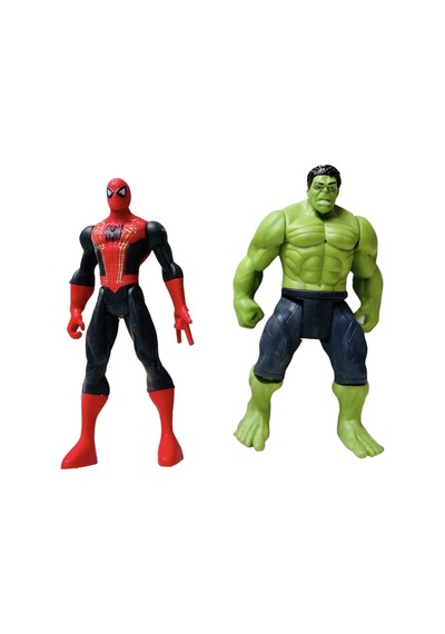 Avengers Işıklı Örümcek Adam Hulk ve Işıklı Hulk Maske Oyun Seti
