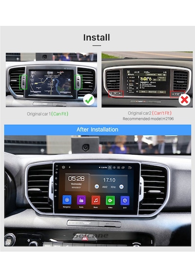 Kıa Sportage 2016-2018 Multimedya Navigasyon Usb Kamera Carplayer