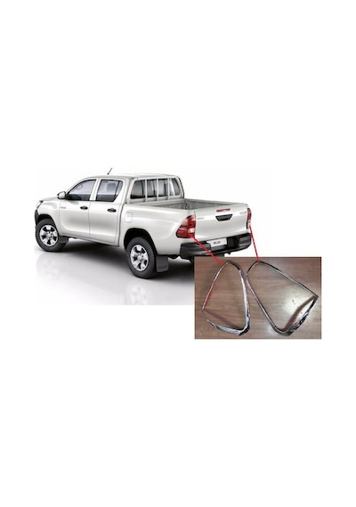 Toyato Hilux Stop Çerçevesi Abs Krom 2016 Sonrası