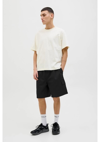 Jack & Jones Jpstbill Snap Cargo Erkek Şort Siyah