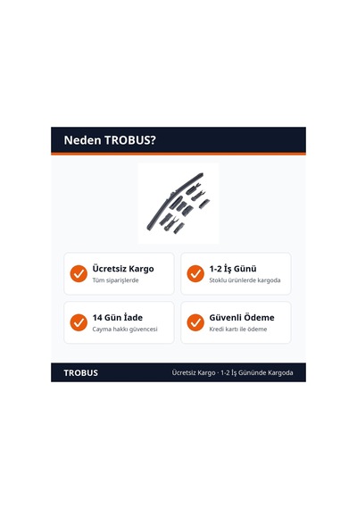 Trobus Oto Silecek Süpürgesi Muz Tip 9 Aparatlı 600 Mm
