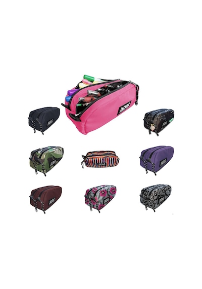 Jacbag Dual Pouch İki Bölmeli Kalem Kutusu Jac-08 Çok Renkli