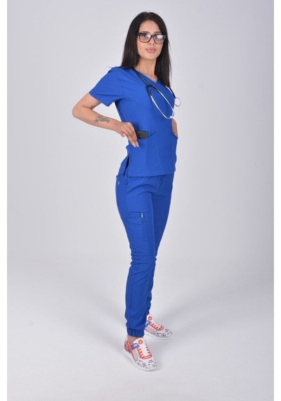 Saks Mavi Atlantis Model Soft Likralı Jogger Hemşire Doktor Scrubs Üniforma Takım Saks Mavi Saks Mavi Saks Mavi Atlantis Model Soft Likralı Jogger Hemşire Doktor Scrubs Üniforma Takım Saks Mavi Saks Mavi