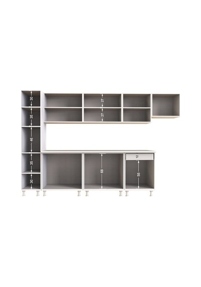 Tdesigno Yaprak Hazır Mutfak Dolabı Kiler Dahil 320cm Ceviz Ve Beyaz Tezgah Dahil Ceviz Tdesigno Yaprak Hazır Mutfak Dolabı Kiler Dahil 320cm Ceviz Ve Beyaz Tezgah Dahil Ceviz