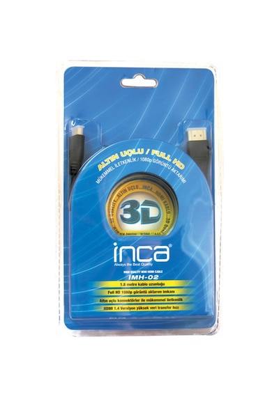 Inca Imh-02 1.8 Mt Mini Hdmi To Hdmi Kablo 1080p 1.4v Altin Uç...