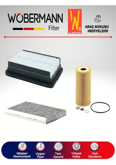 Wöbermann Kia Pro Ceed 1.6 Crdi Filtre Bakım Seti 2008-2013 3K