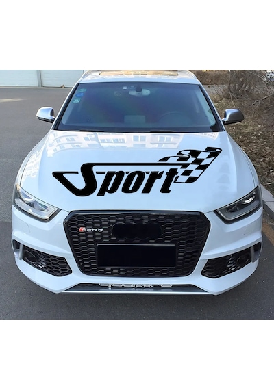 Sport Sticker 2 Adet - Araba Oto Motosiklet Karavan Sticker - 02508 15x5 Cm