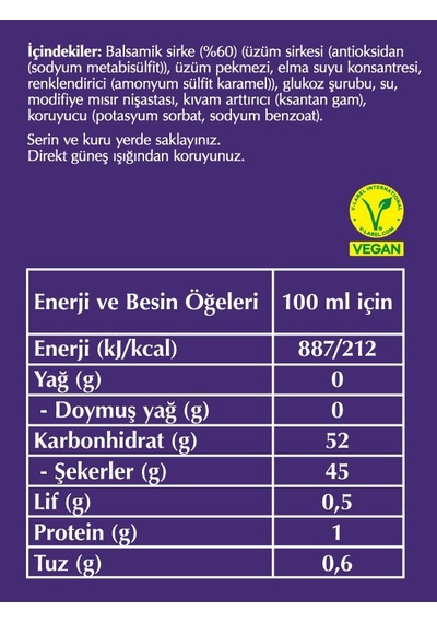 Fersan Balsamik Glaze Sos 300 Gr Pet