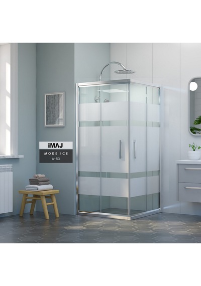 İmaj Banyo Mode Ice A-53 Kare Duşakabin Krom