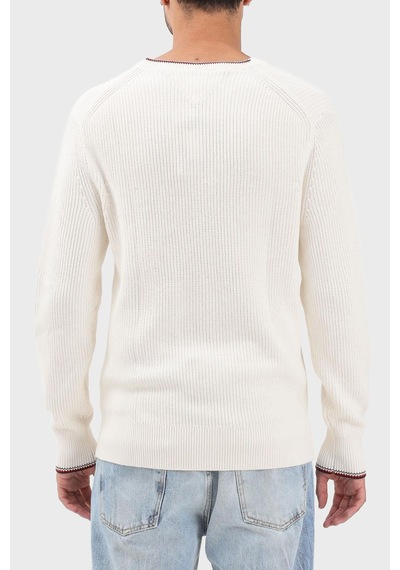 Tommy Hilfiger Erkek Kazak Mw0mw41516 Z00 Açık Bej Açık Bej