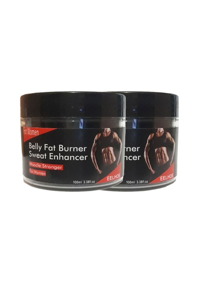 Eelhoe 2 Adet Belly Fatburner Sweat Enhancer Kadınlara Özel Yağlara Parçalayıcı Kas Şekillendirme Kremi Gızey-92-2:0388 100 Ml